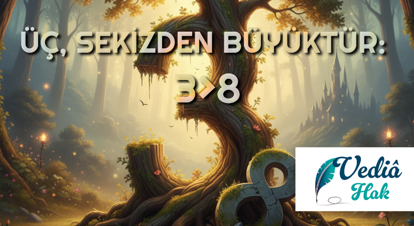 ÜÇ, SEKİZDEN BÜYÜKTÜR: 3>8