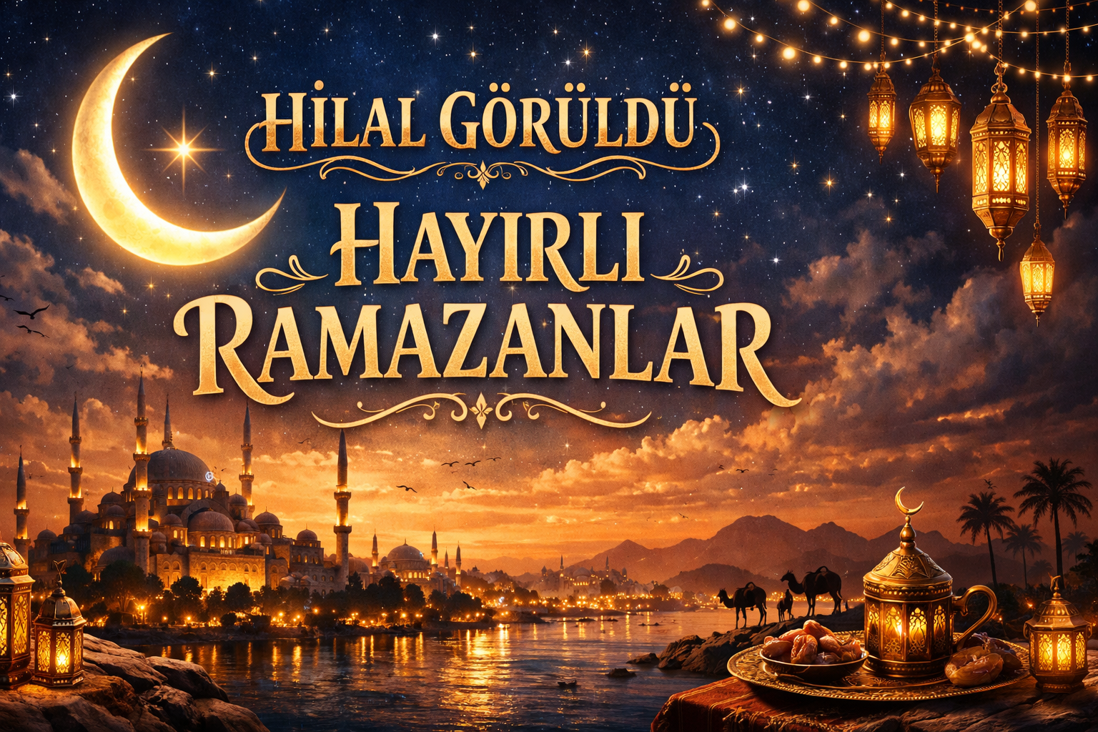HİLAL GÖRÜLDÜ | Hayırlı Ramazanlar