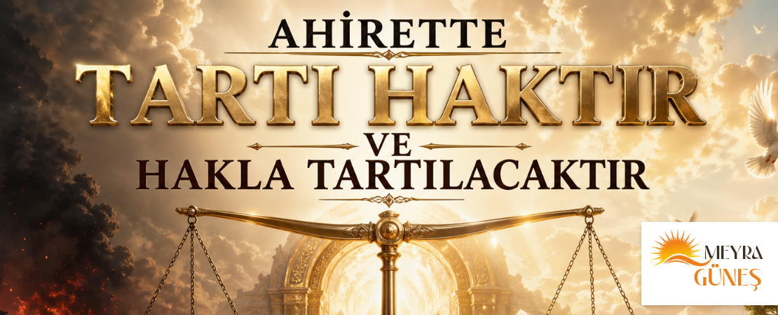 AHİRETTE TARTI HAKTIR VE HAKLA TARTILACAKTIR