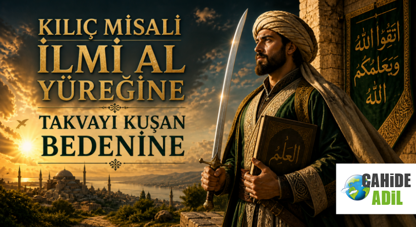 KILIÇ MİSALİ İLMİ AL YÜREĞİNE, TAKVAYI KUŞAN BEDENİNE